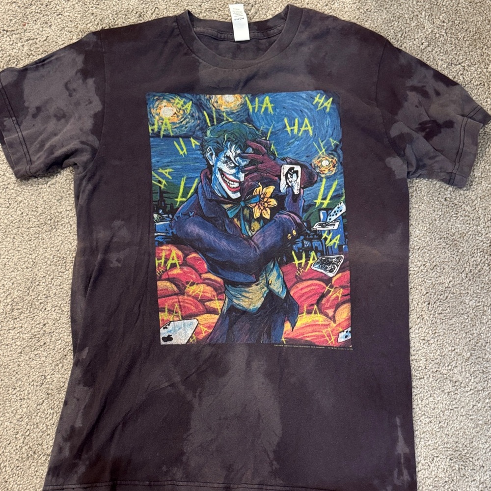 Black Graphic Joker Print Men’s T-Shirt